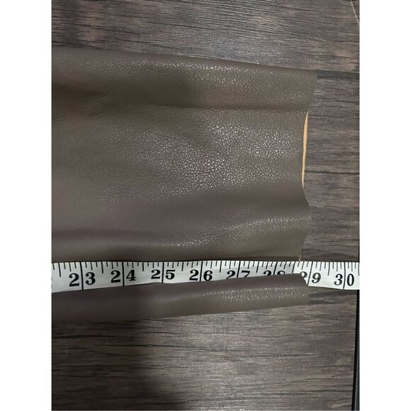 Sage the Label Tan Faux Vegan leather High-Rise Straight Leg Pants Size XS - Picture 13 of 16